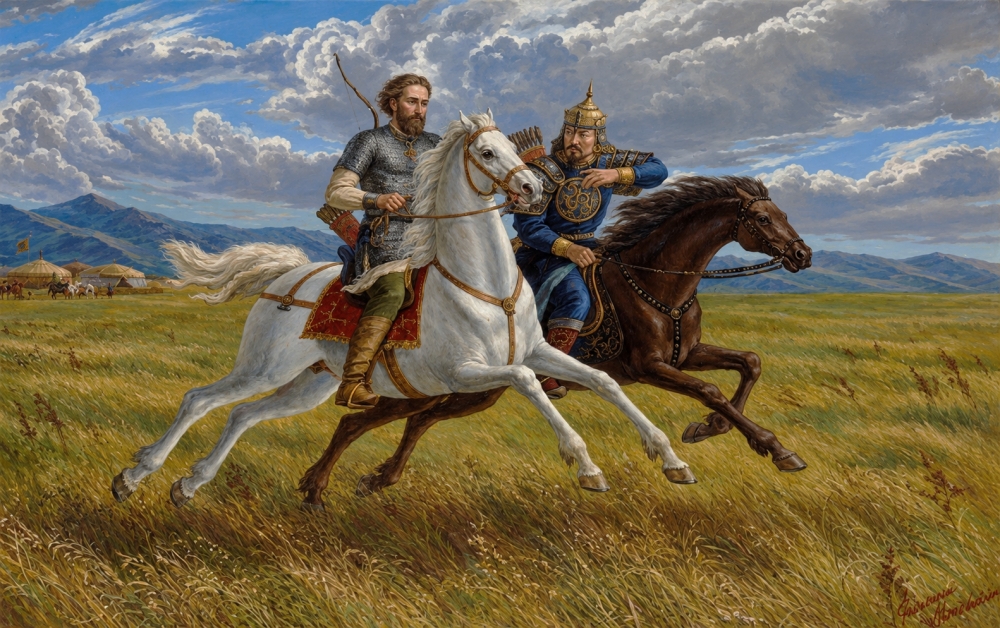 Александр Невский и Сартак в Орде